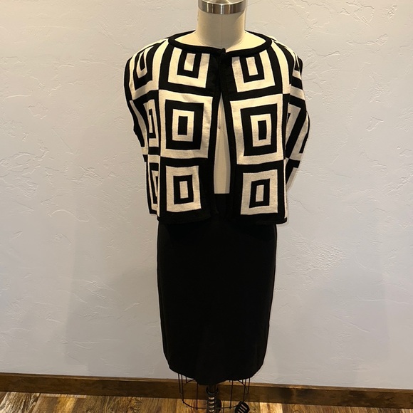 VINTAGE JAEGER BRITISH SWEATER VEST MODERN BLOCK PATTERN Size M - Picture 1 of 9